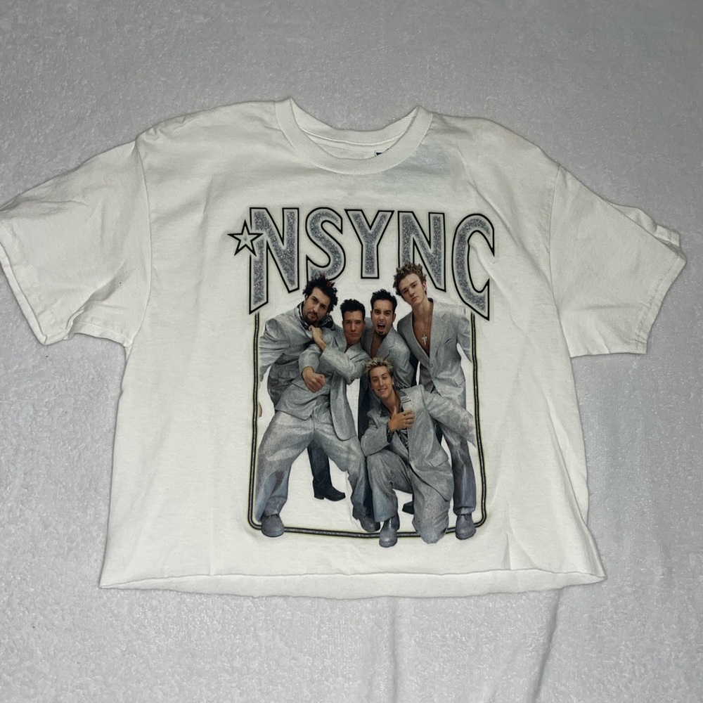 NWT Nysnc cropped t shirt